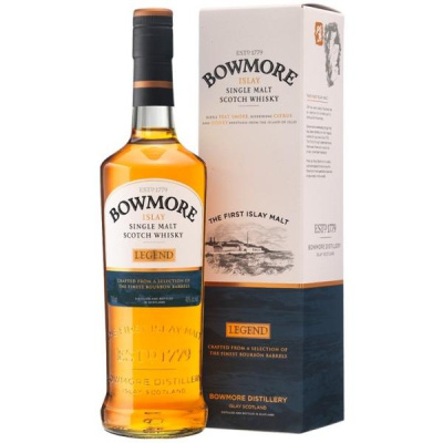 Виски Bowmore Legend Single Malt Islay in gift box 0,70 л фото