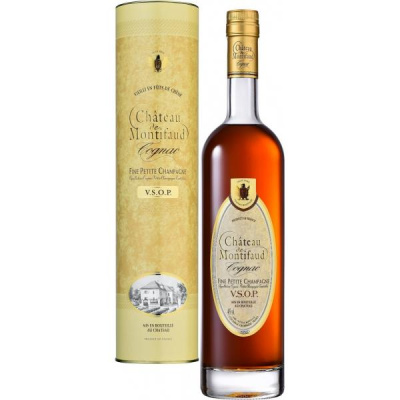 Коньяк Chateau de Montifaud VSOP Fine Petite Champagne in gift box 0,5 л фото