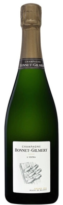Шампанское Белое Экстра Брют Bonnet-Gilmert L'Extra Grand Cru Blanc de Blancs Champagne 0,75 л фото
