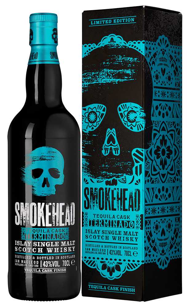 Виски Smokehead Terminado Tequila Cask Single Malt in gift box 0,7 л фото