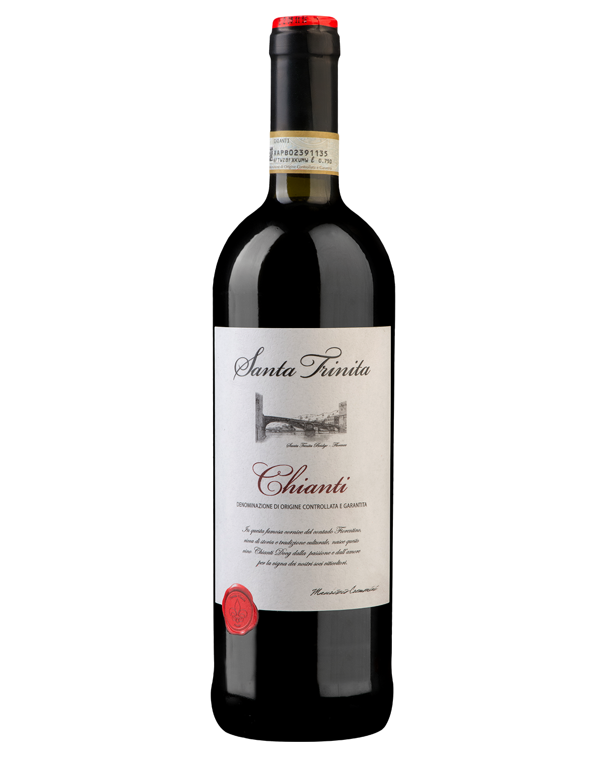 Вино Красное Сухое Santa Trinita Chianti 2022 0,75 л фото