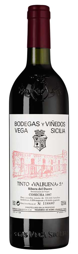 Вино Красное Сухое Valbuena 5 Ribera Del Duero 1997 0,75 л фото