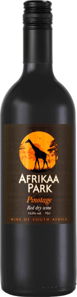 Вино Красное Сухое Afrikaa Park Pinotage 2022 0,75 л фото