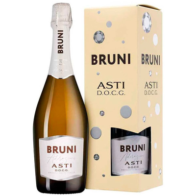 Вино игристое Белое Сладкое Bruni Asti 0,75 л фото