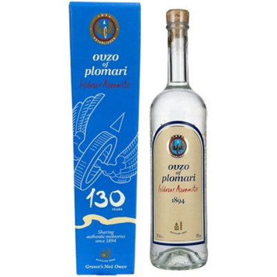 Узо Ouzo Plomari Isidoros Arvanitis in gift box 0,7 л фото