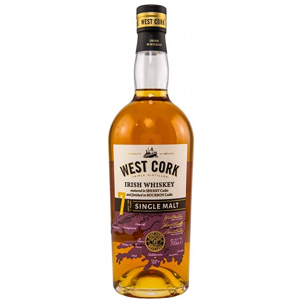 Виски West Cork 7 Years Single Malt 0,7 л фото