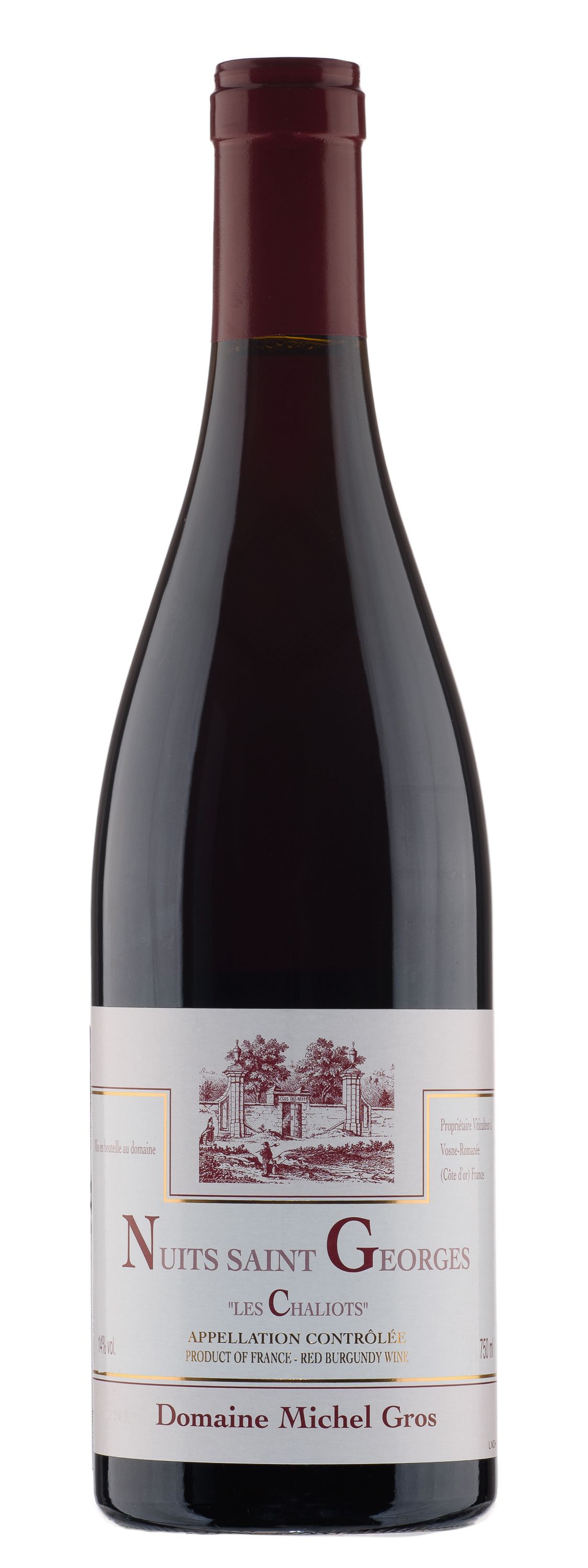Вино Красное Сухое Domaine Michel Gros Nuits-Saint-Georges Les Chaliots 2022 0,75 л фото