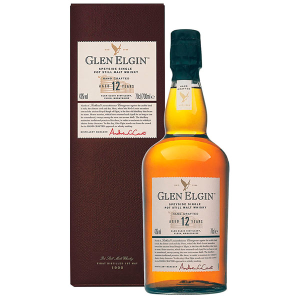 Виски Glen Elgin 12 years old Singl Malt Speyside in gift box 0,7 л фото