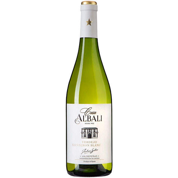 Вино Белое Полусухое Casa Albali Verdejo Sauvignon Blanc Valdepenas 2022 0,75 л фото