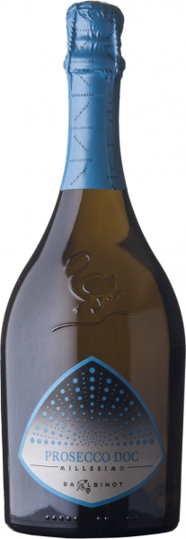 Вино игристое Белое Брют Balbinot Millesimo Prosecco Brut in gift box 2021 0,75 л фото