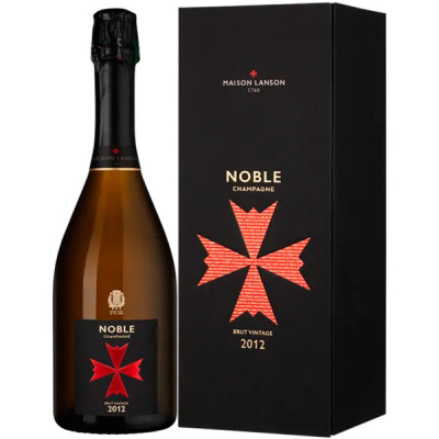 Вино игристое Белое Брют Lanson Noble Brut Vintage Champagne in gift box 2012 0,75 л фото