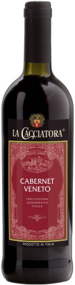 Вино Красное Сухое La Cacciatora Cabernet 0,75 л фото
