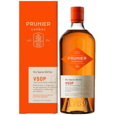 Коньяк Prunier VSOP Grande Champagne in gift box 0,7 л фото