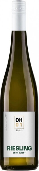 Вино Белое Полусладкое Oscar Haussmann OH01 Riesling Semi Sweet Rheinhessen 2023 0,75 л фото