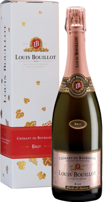 Вино игристое Louis Bouillot Rose Cremant de Bourgogne in gift box 0,75 л фото