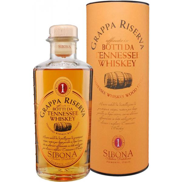 Граппа Sibona Riserva Tennessee Whiskey Wood Finish in tube 0,5 л фото