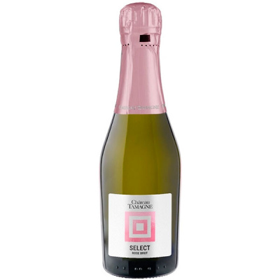 Вино игристое Розовое Брют Chateau Tamagne Select Rose Brut 0,2 л фото