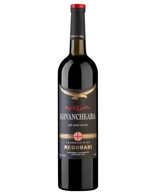 Вино Мегобари Хванчкара 2023 красное полусладкое 11% 0,75 л Вино Мегобари Хванчкара 2023 красное полусладкое 11% 0,75 л фото