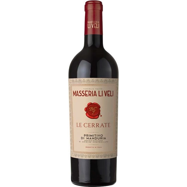 Вино Красное Сухое Masseria Li Veli Le Cerrate Primitivo di Manduria 2022 0,75 л фото