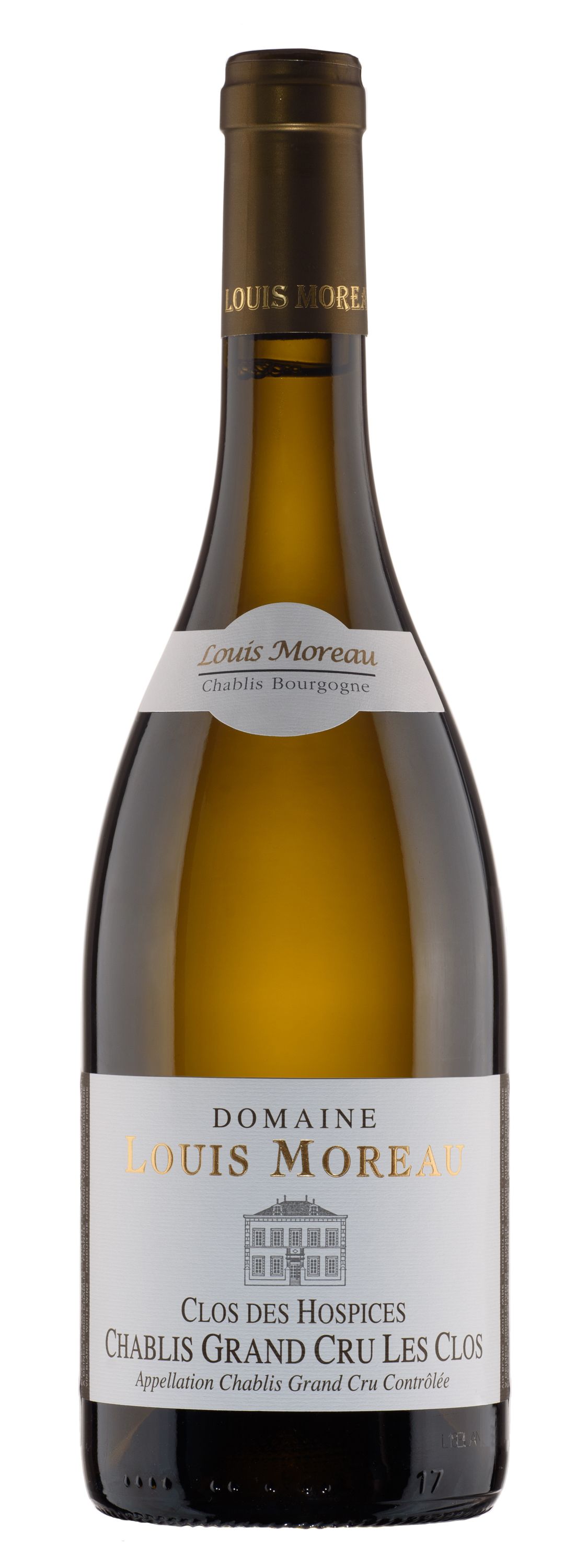 Вино Белое Сухое Domaine Louis Moreau Chablis Grand Cru Clos Des Hospices 2018 0,75 л фото