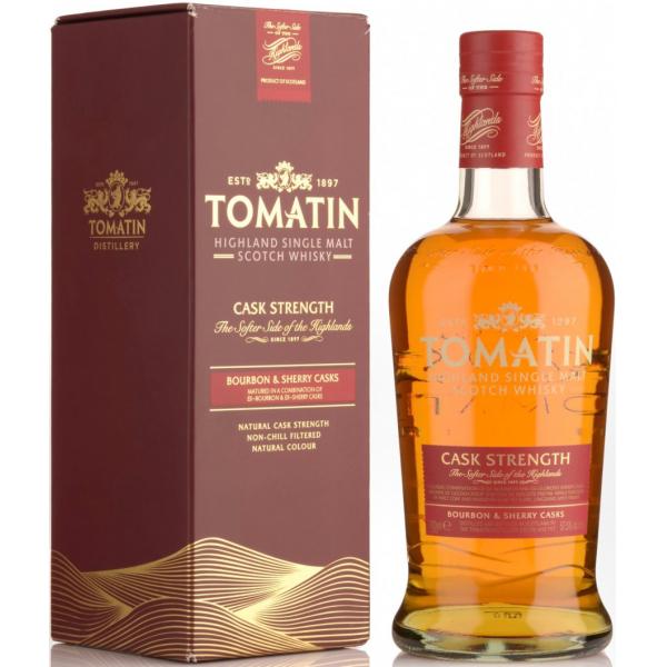 Виски Tomatin Cask Strength Single Malt Highland in gift box 0,70 л фото