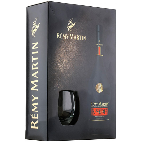Коньяк Remy Martin VSOP Fine Champagne with a glass in gift box 0,7 л фото