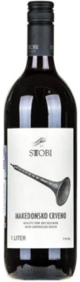 Вино Красное Полусухое Stobi Makedonsko Crveno Tikvesh 2023 1 л фото