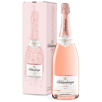 Вино игристое Розовое Брют Schlumberger Rose Brut Klassik in gift box 0,75 л фото