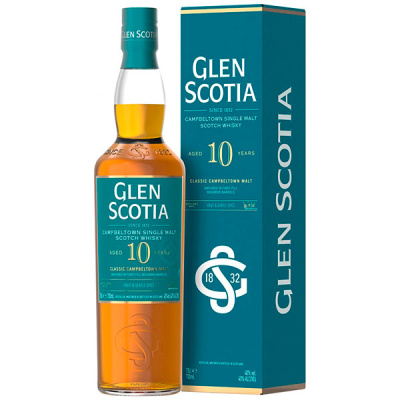 Виски Glen Scotia 10 Years Old Single Malt Campbeltown in gift box 0,7 л фото