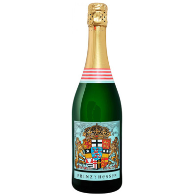 Вино игристое Белое Сухое Prinz von Hessen Riesling Gutssekt Extra Trocken 2021 0,75 л фото