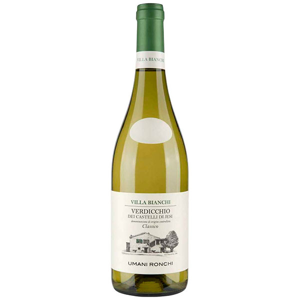 Вино Белое Полусухое Umani Ronchi Villa Bianchi Verdicchio dei Castelli di Jesi Classico 2022 0,75 л фото