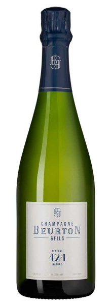 Шампанское Белое Экстра Брют Beurton & Fils Reserve 424 Nature 2020 0,75 л фото