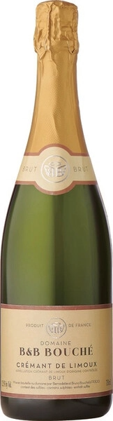Вино игристое Белое Брют Domaine B&B Bouche Cremant de Limoux Brut 0,75 л фото