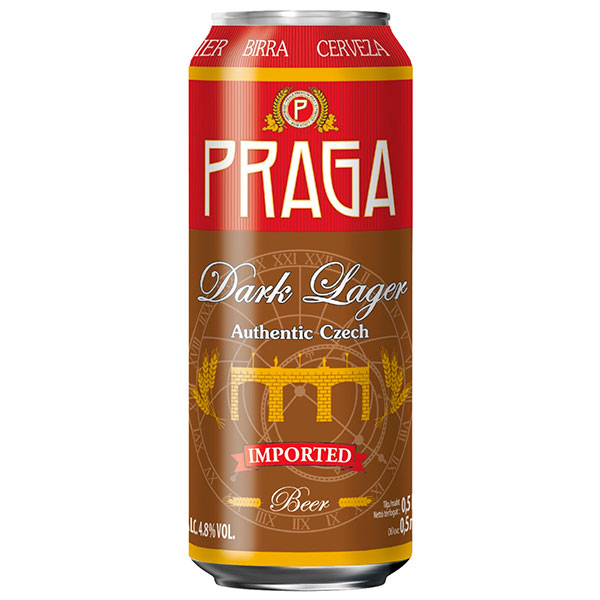 Пиво Тёмное Praga Dark Lager in can 0,5 л фото
