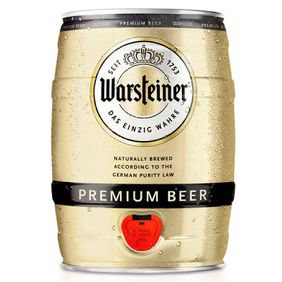 Пиво Warsteiner Premium Beer in can 5,00 л фото