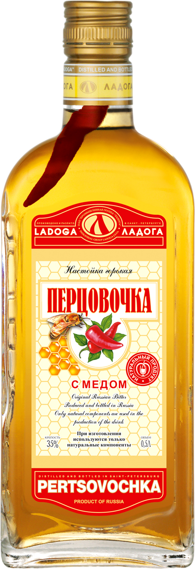 Настойка Ladoga Pertsovochka with honey 0,5 л фото
