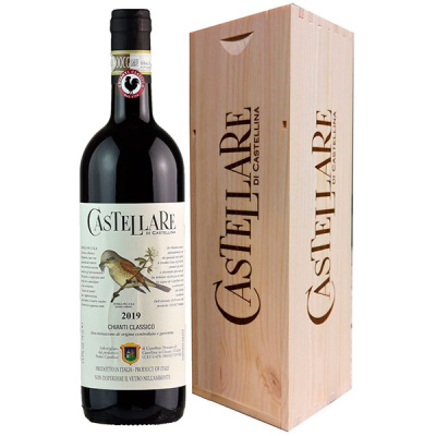 Вино Красное Сухое Castellare di Castellina Chianti Classico in wooden box 2019 1,5 л фото