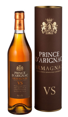 Арманьяк Prince D'Arignac Armagnac VS in tube 2020 0,7 л фото