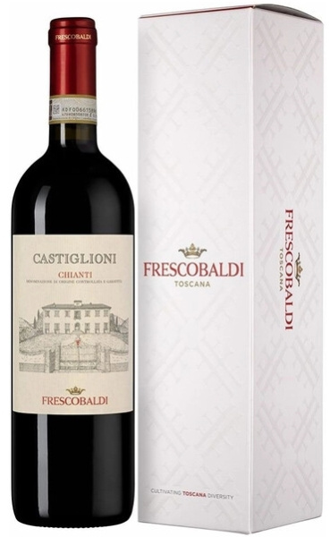Вино Красное Сухое Marchesi de Frescobaldi Castiglioni Chianti in gift box 2023 0,75 л фото