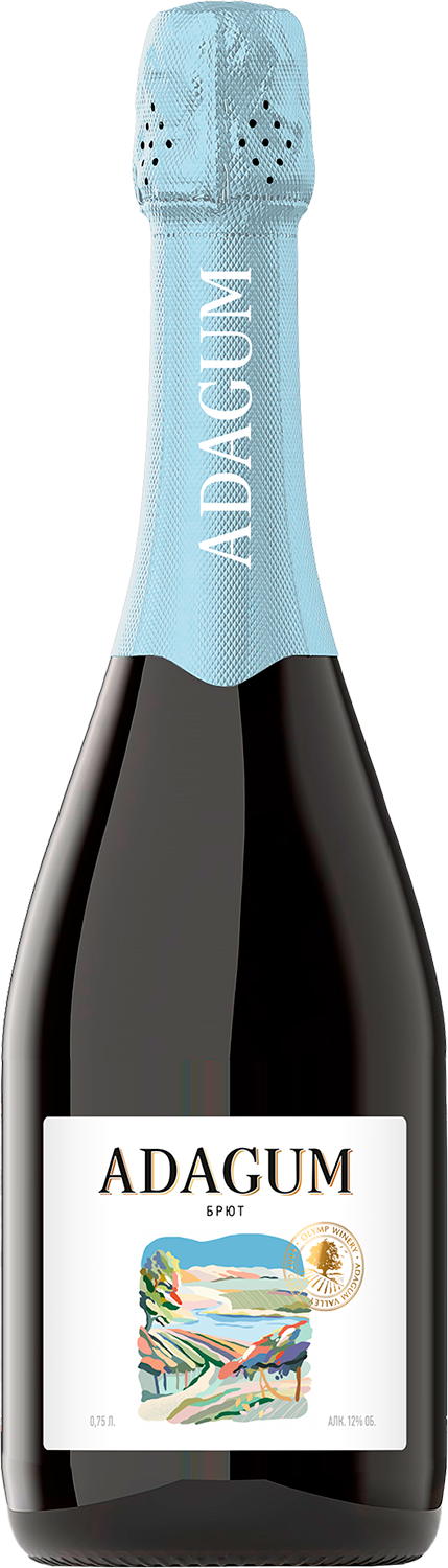 Вино игристое Белое Брют Adagum Brut 2024 0,75 л фото