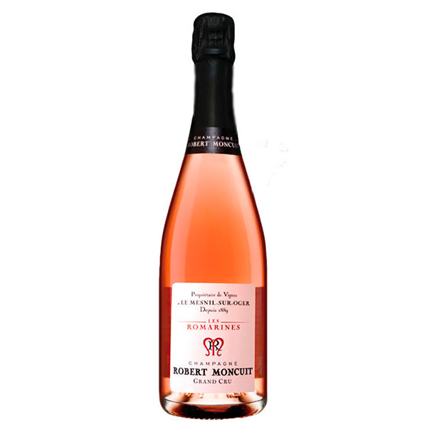 Вино игристое Розовое Брют Robert Moncuit Les Romarines Rose Grand Cru Brut Champagne 0,75 л фото