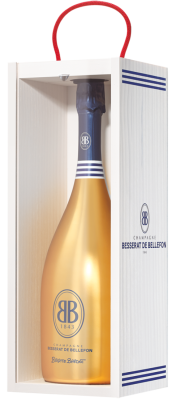 Вино игристое Besserat de Bellefon Brigitte Bardot Champagne in wooden box 0,75 л фото