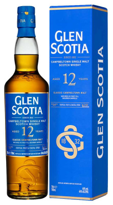 Виски Glen Scotia 12 Years Old Single Malt Campbeltown in gift box 0,7 л фото