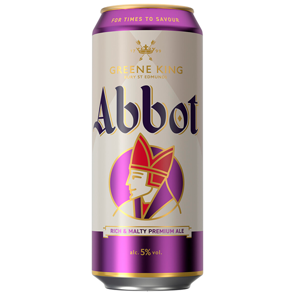 Пиво Тёмное Greene King Abbot Ale in can 0,5 л фото