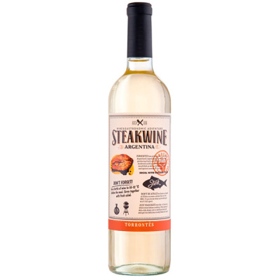 Вино Белое Полусухое Steakwine Torrontes Mendoza 2022 0,75 л фото