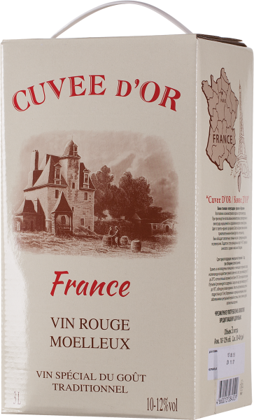 Вино Красное Полусладкое Olymp Cuvee d’Or Rouge Moelleux 3 л фото