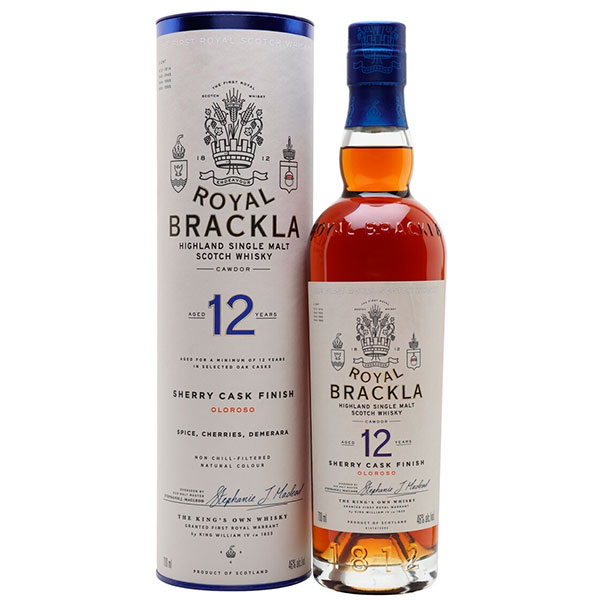 Виски Royal Brackla 12 Years Old Sherry Cask Finish Single Malt Highland in tube 0,7 л фото