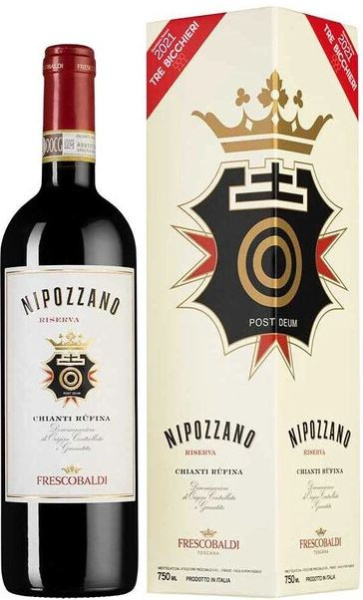 Вино Красное Сухое Marchesi de Frescobaldi Nipozzano Chianti Rufina Riserva in gift box 2022 0,75 л фото