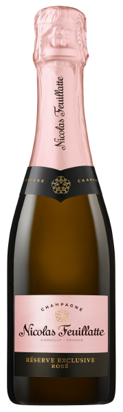 Вино игристое Розовое Брют Nicolas Feuillatte Reserve Exclusive Rose Brut Champagne 2019 0,375 л фото
