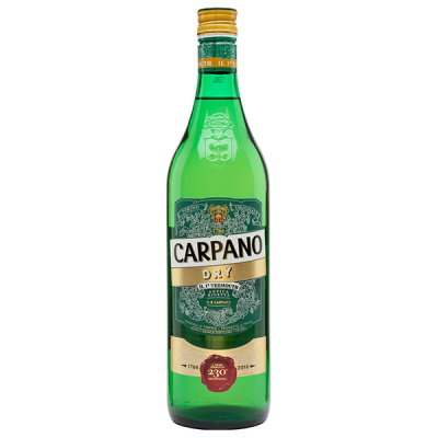 Вермут Белый Сухой Fratelli Branca Carpano Dry 1,00 л фото
